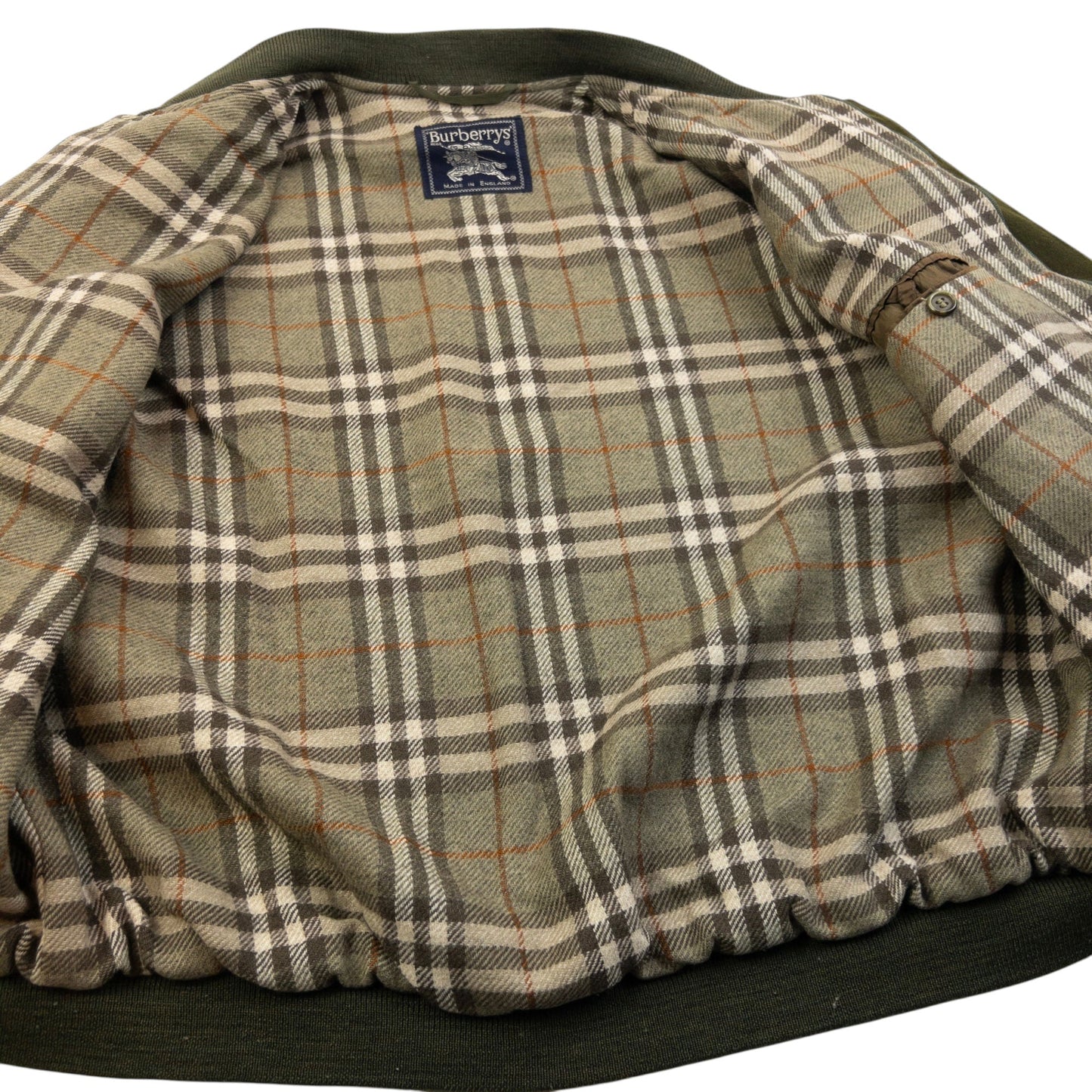 Vintage 90s Burberry Nova Check Lined Wool Bomber Jacket Size XL | XL, Multicoloured