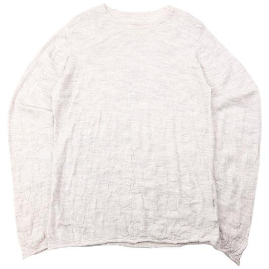 Vintage 90s Yohji Yamamoto Lightweight Wool Jumper Size S | Small, Beige