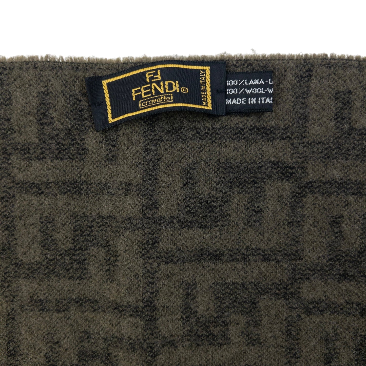 Vintage 90s Fendi Monogram Wool Scarf | O/S, Multicoloured