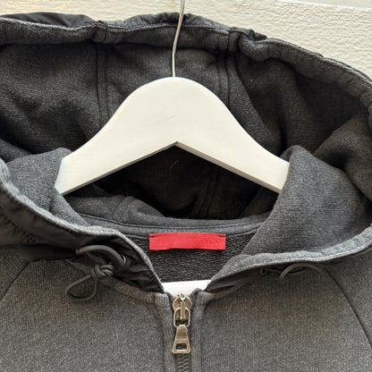 00’s Prada Sport Red Tab Zip Hoodie (M) | Medium, Grey
