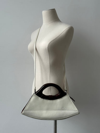 Italian Vintage 1990s Leather Crossbody Bag