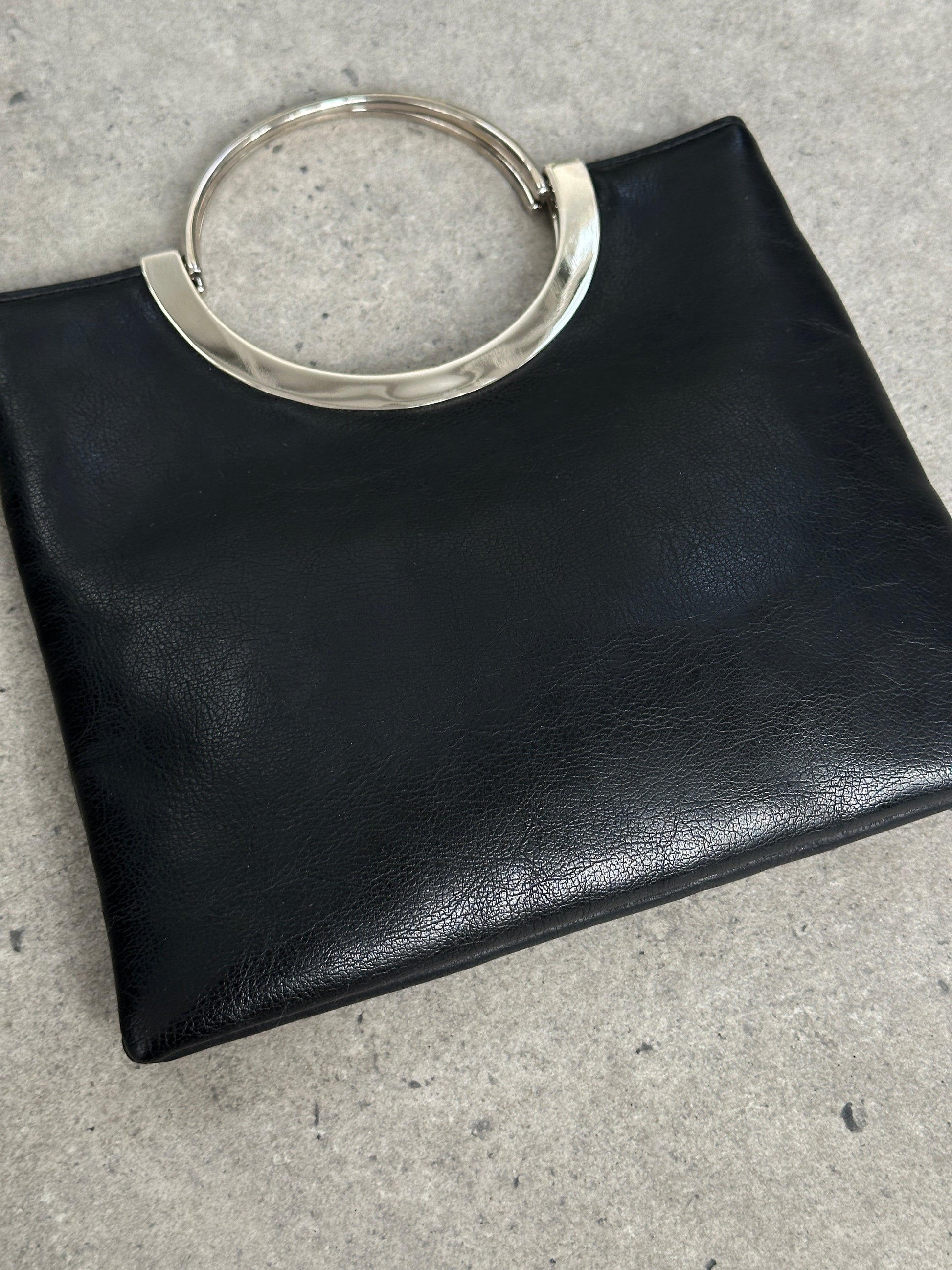 Vintage 1990s Minimal Leather Bag