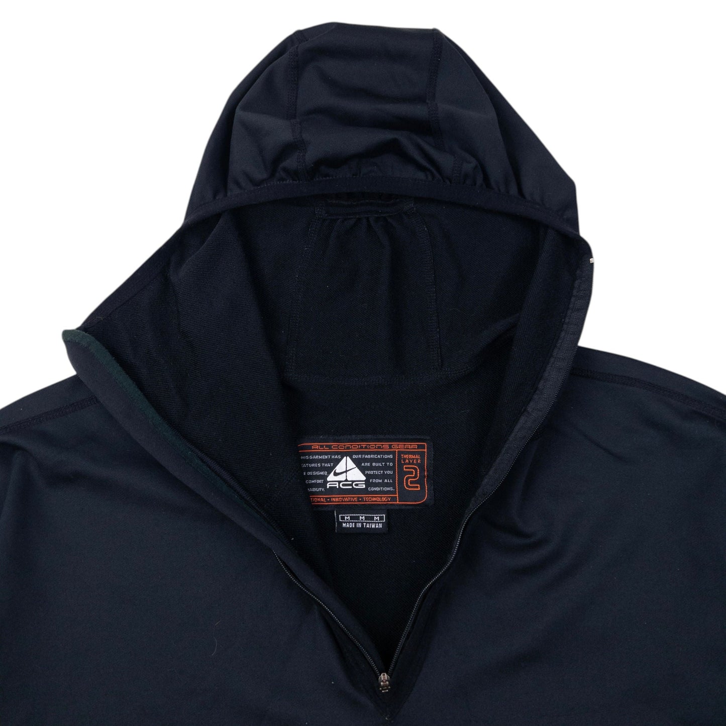 Vintage Nike ACG Ninja Hood Q Zip Hoodie Size M