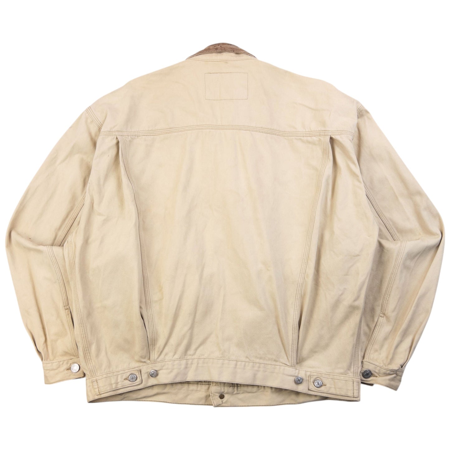 Vintage 90s Diesel Industry Button Up Jacket Size XL | XL, Beige