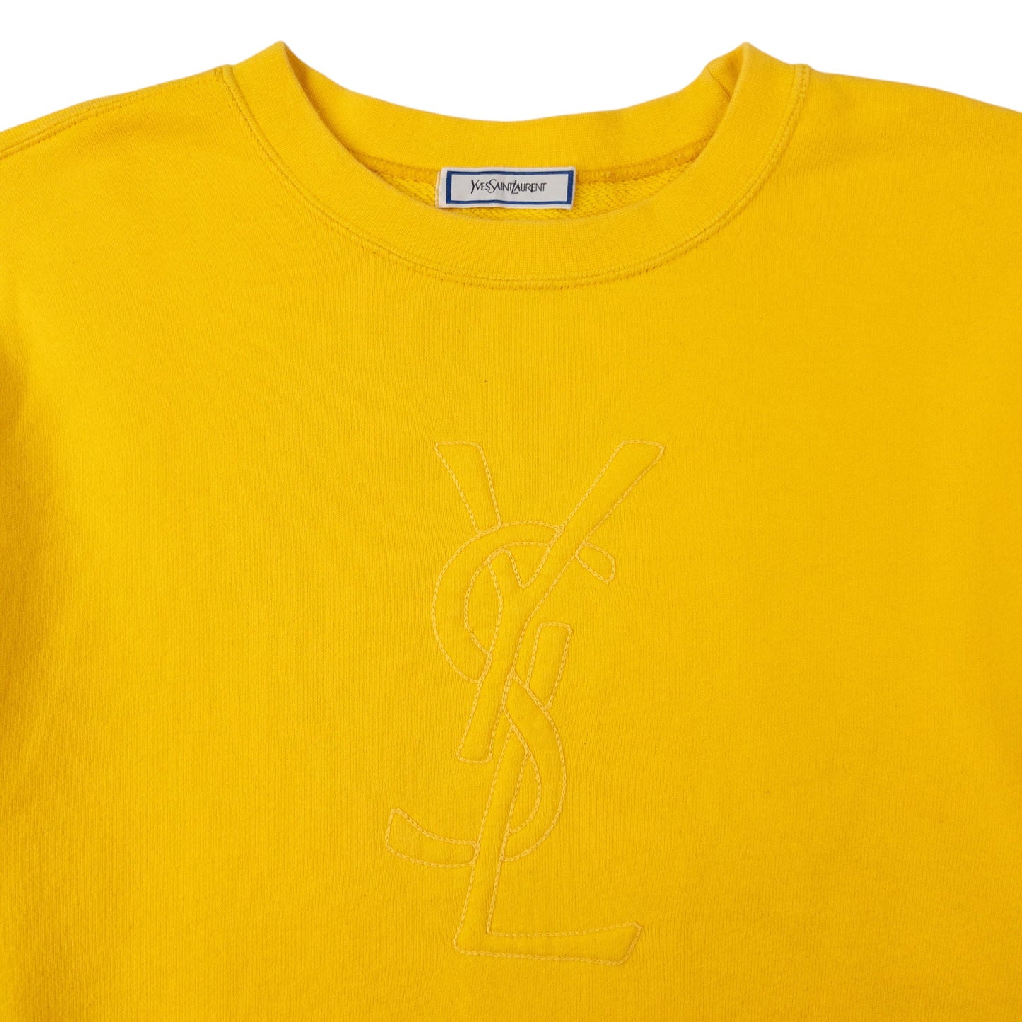 Vintage YSL Yves Saint Laurent Embroidered Sweatshirt Size M