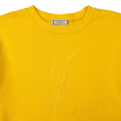 Vintage YSL Yves Saint Laurent Embroidered Sweatshirt Size M