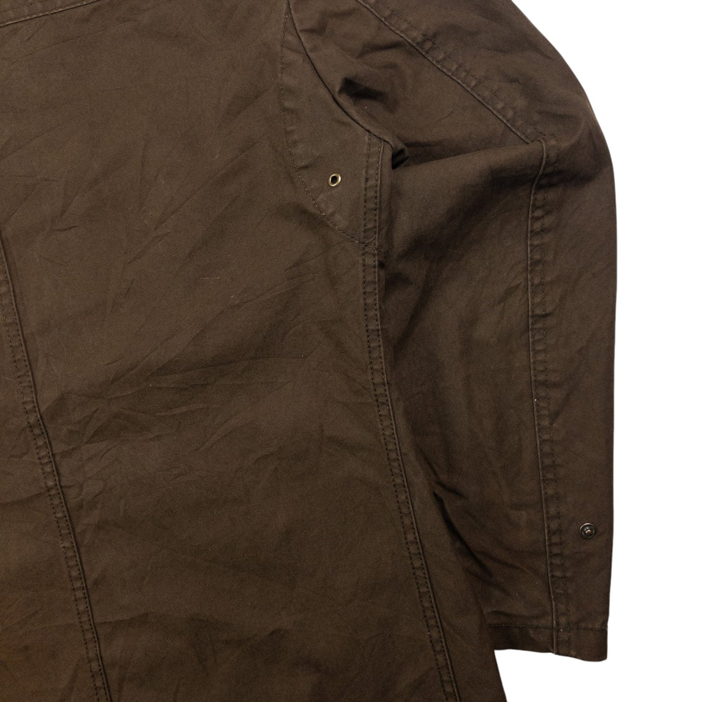 Vintage PPFM Fur Hood Zip Up Cargo Jacket Size S