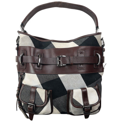 Vintage 2000s Burberry Nova Check Shoulder Bag | O/S, Brown, Black, Cream