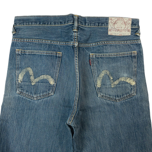 Vintage Evisu Double Gull Japanese Denim Jeans Size W34