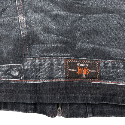 Vintage 1998 Jean Paul Gaultier Trompe-L’œil Denim Print Jacket Womens Size M | Medium, Grey