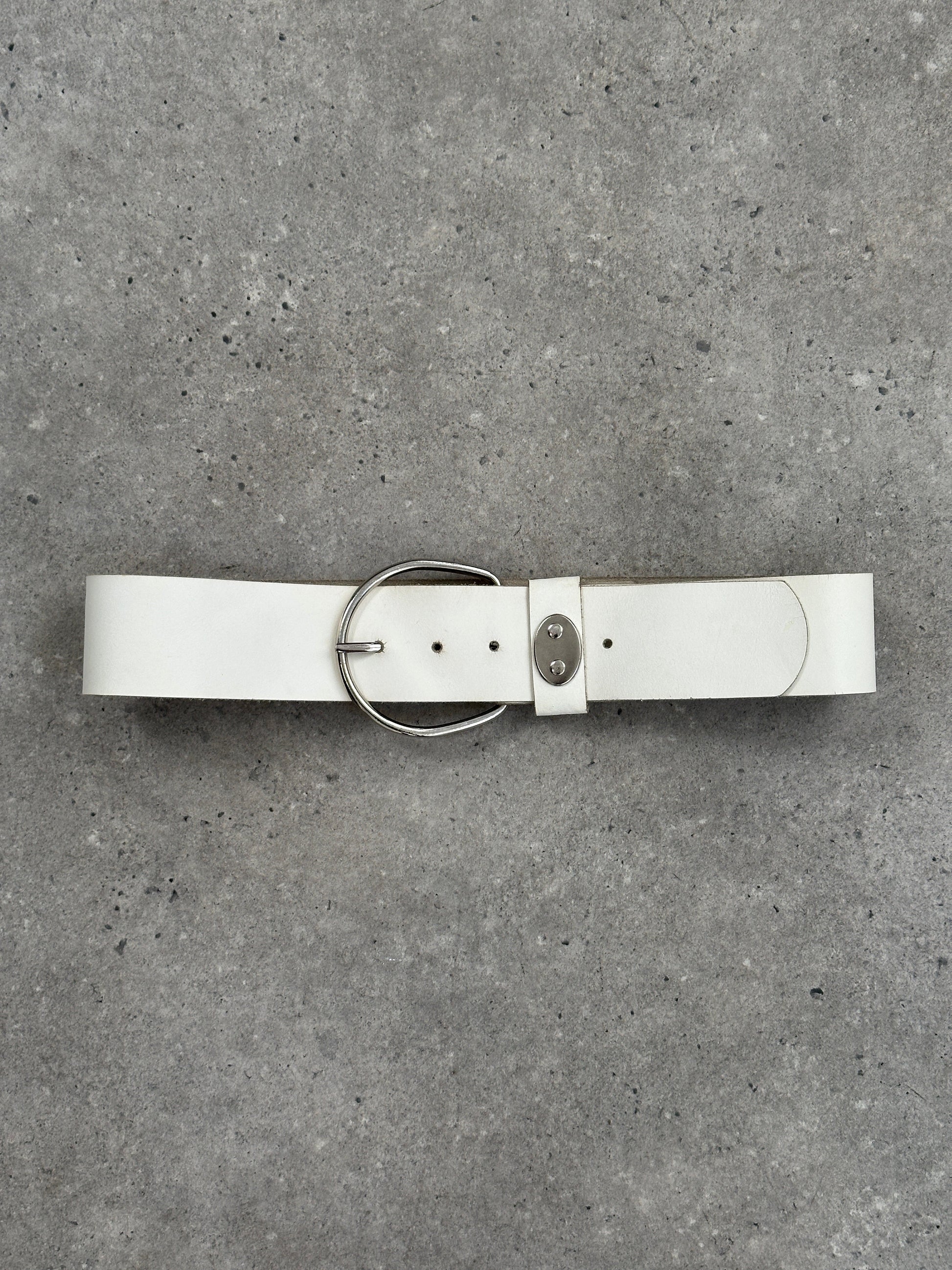 Vintage 1990s Leather Chunky Belt - W30-34