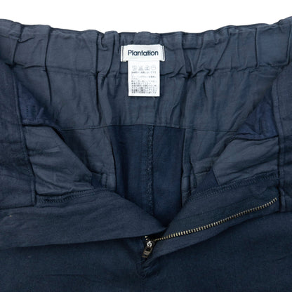 Vintage 2000s Plantation By Issey Miyake Cropped Trousers Size W30 | W30, Navy
