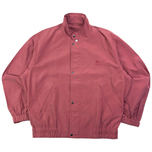 Vintage 90s Burberry Lightweight Zip Up Jacket Size M | Medium, Pink