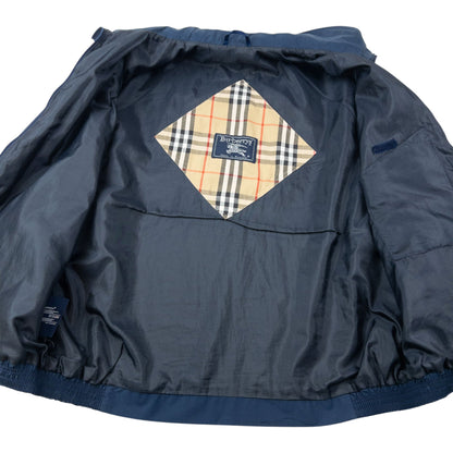 Vintage 90s Burberry Zip Up Jacket Size XL | XL, Blue