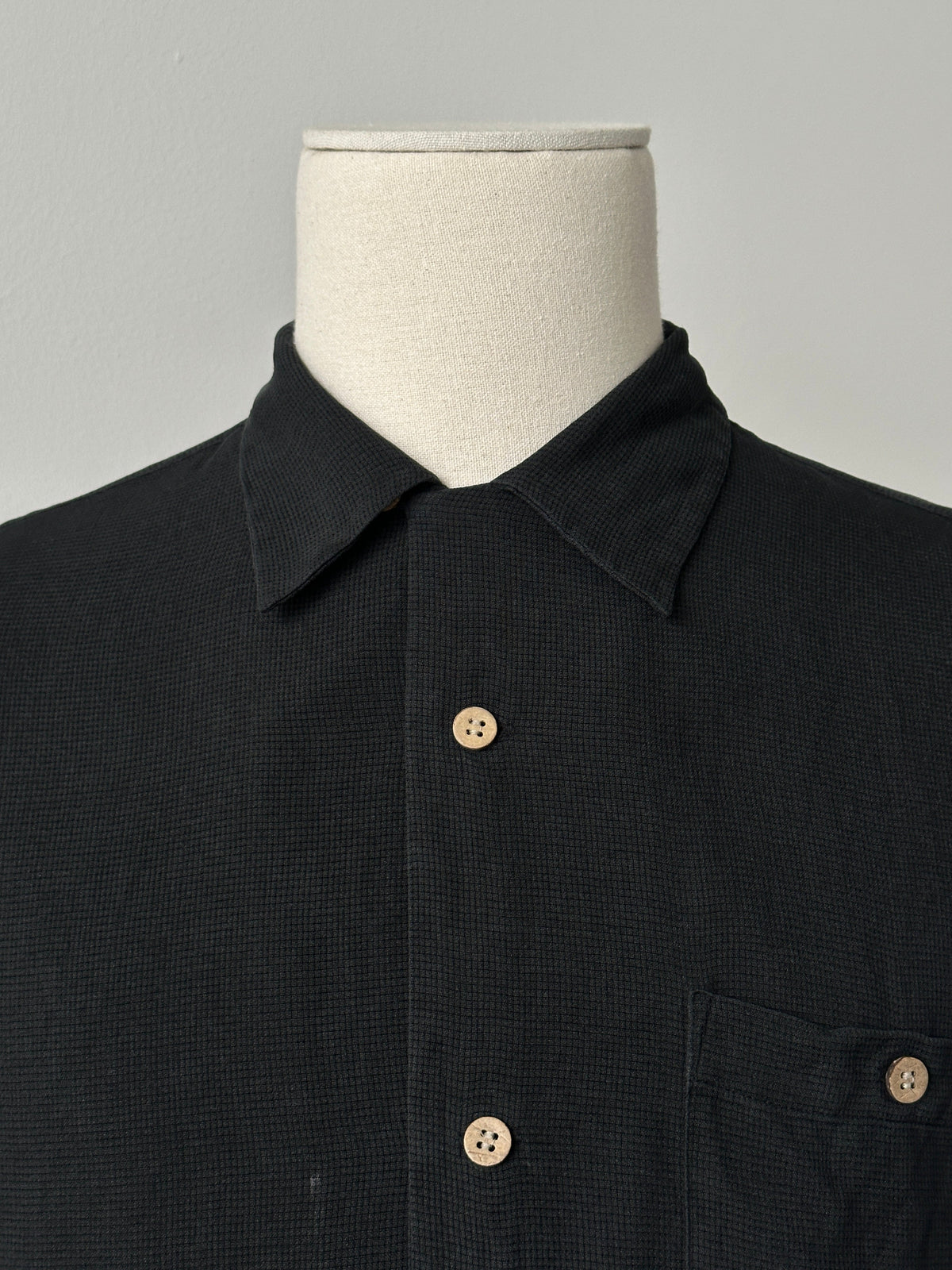 Vintage 1990s Pure Silk Short Sleeve Shirt - L