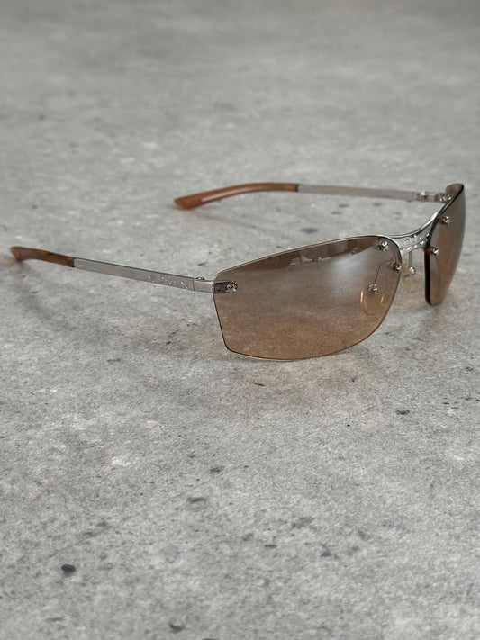 Christian Dior 2000s Mini Pop Rimless Logo Sunglasses