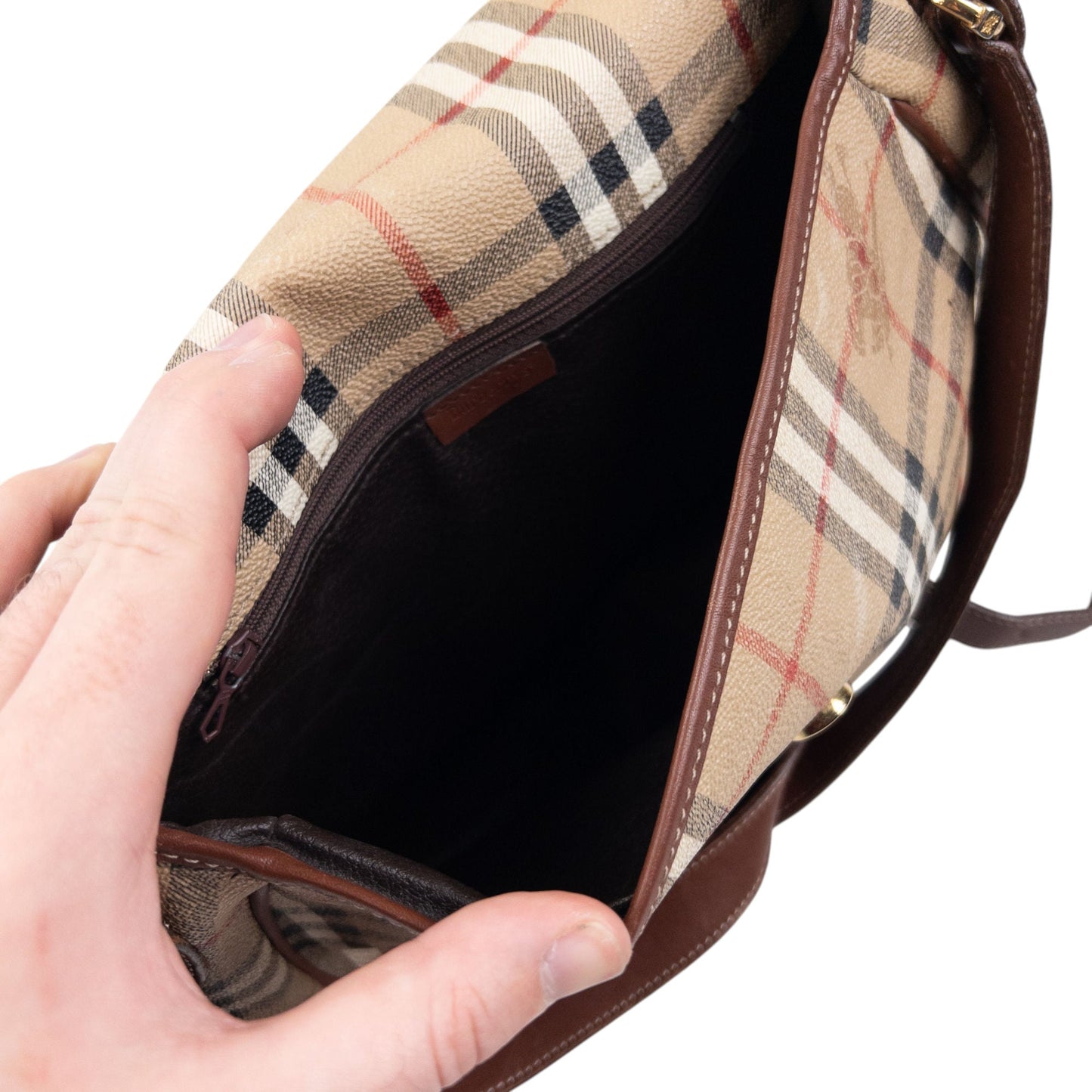 Vintage Burberry Nova Check Crossbody Bag