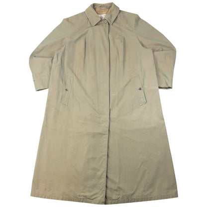 Vintage 80s Burberry Commander II Nova Check Lined Trench Jacket Size XL