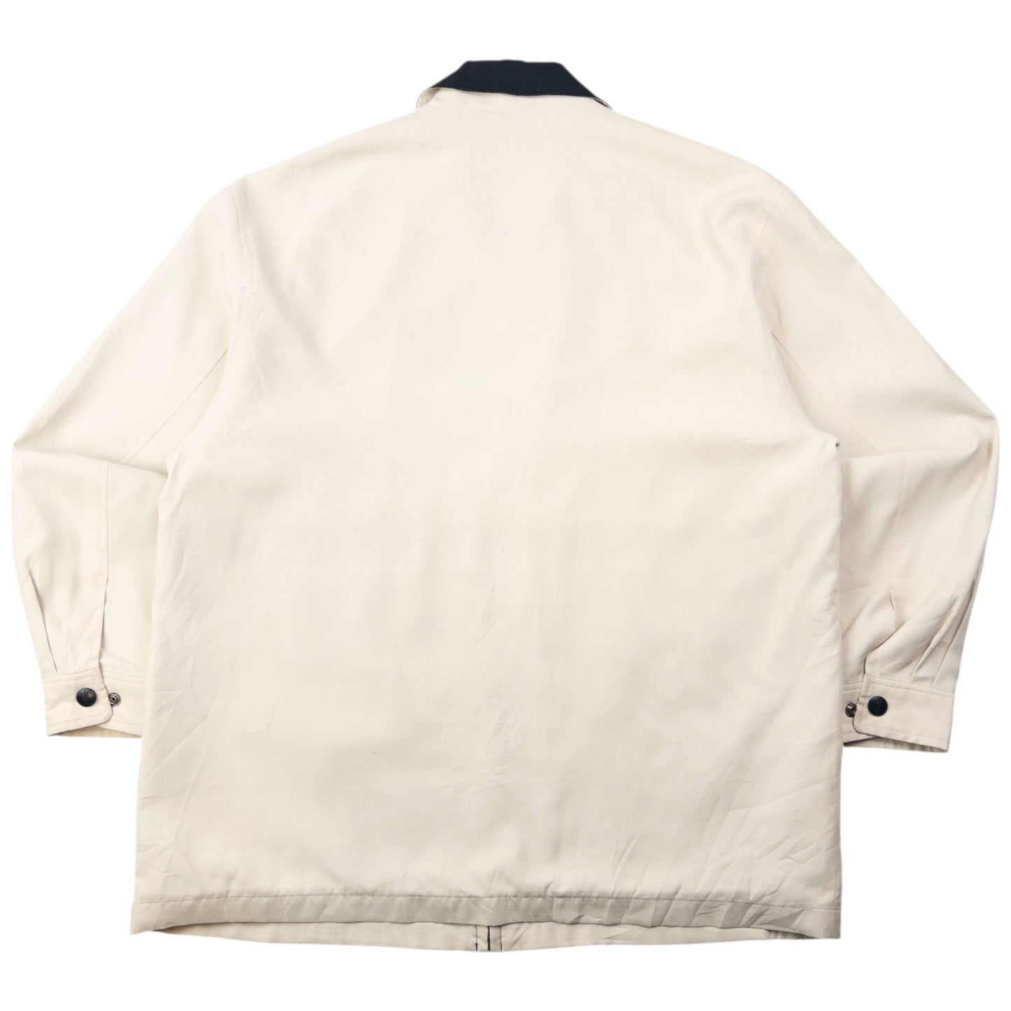 Vintage 90s YSL Yves Saint Laurent Harrington Jacket Size L | Large, Cream
