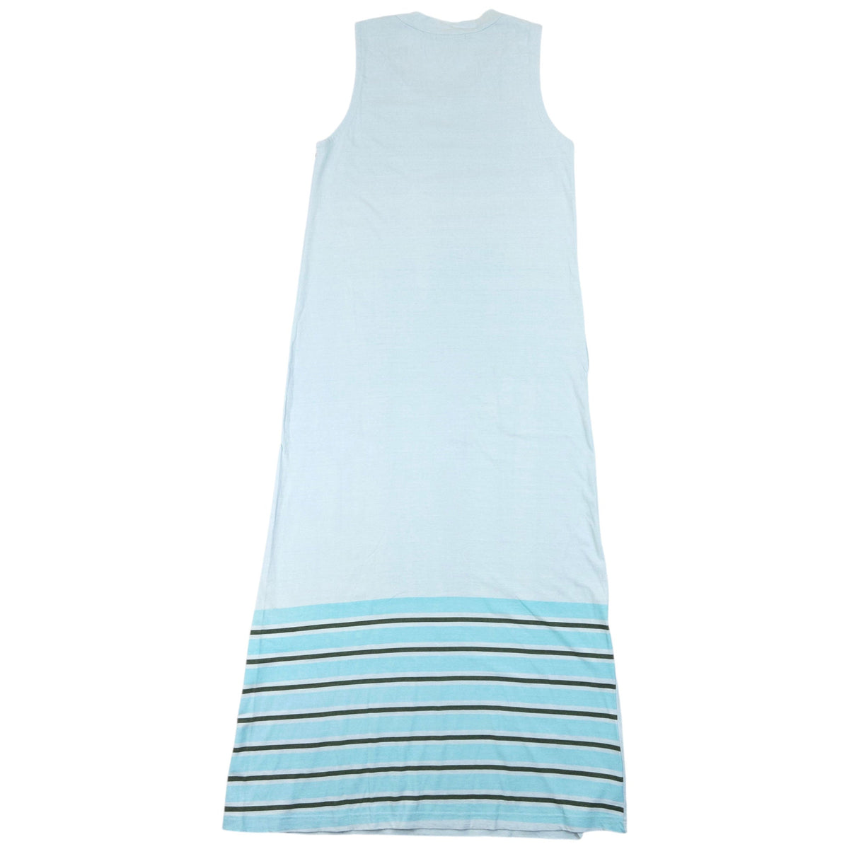 Vintage 2000s Yohji Yamamoto Striped Maxi Dress Womens Size M | Medium, Blue