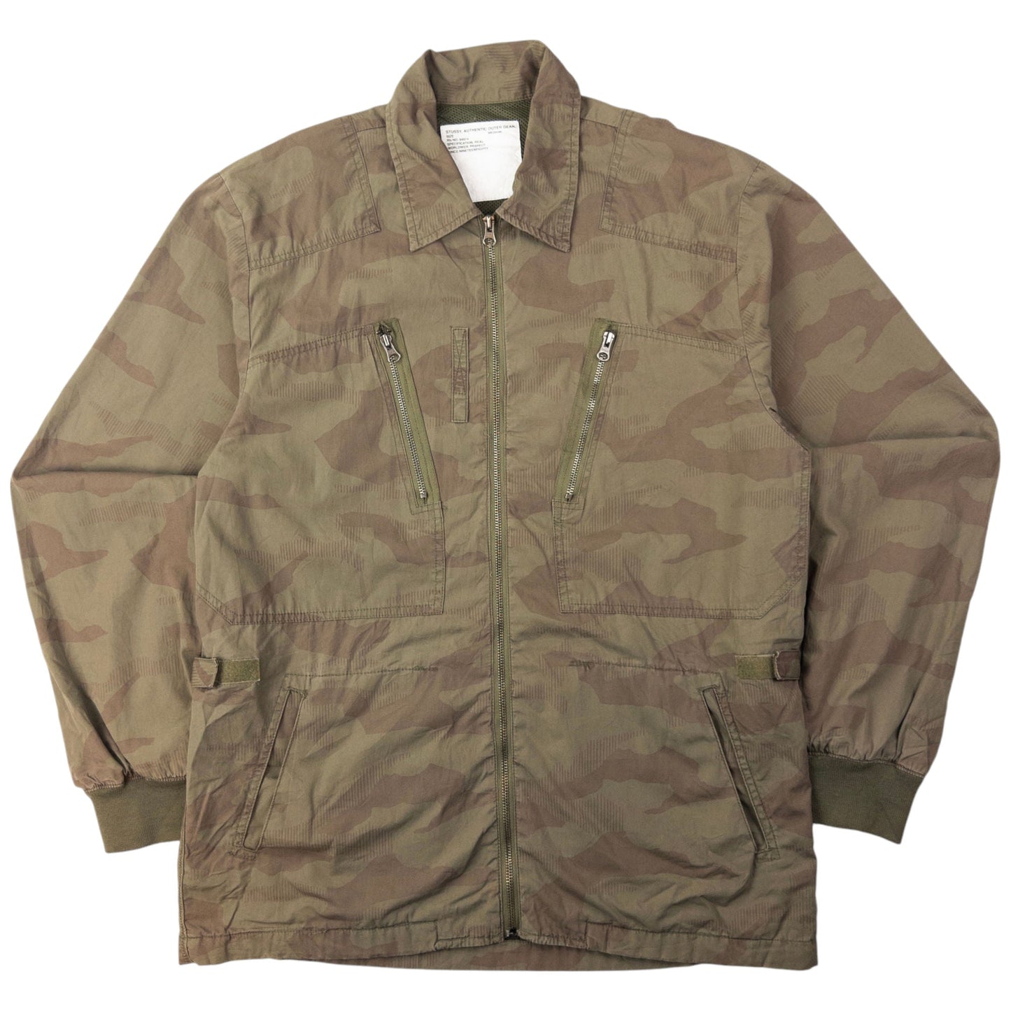 Vintage Stussy Camo Zip Up Jacket Size L