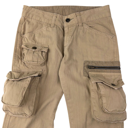 Vintage Et Boite Flared Cargo Trousers Size W28