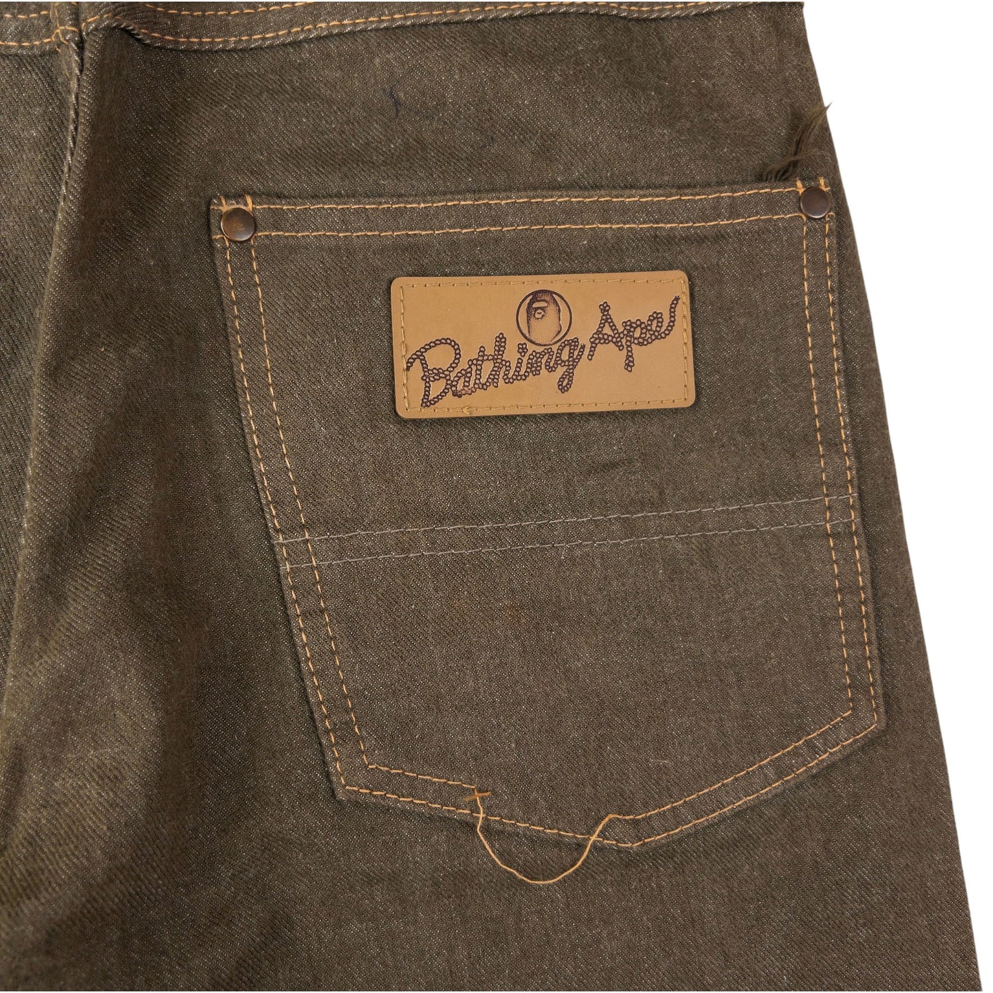 Vintage BAPE Bathing Ape Denim Jeans Size S
