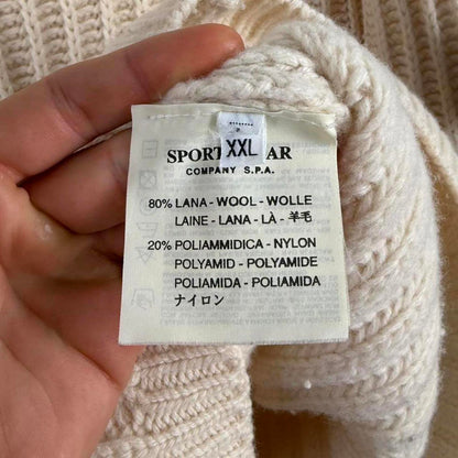 Stone Island Ribbed Wool Blend Jumper (XXL) | XXL, Cream
