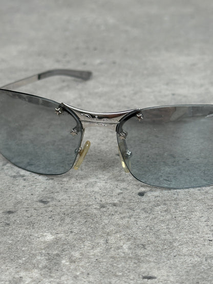 Christian Dior 1990s Mini Pop Rimless Logo Sunglasses