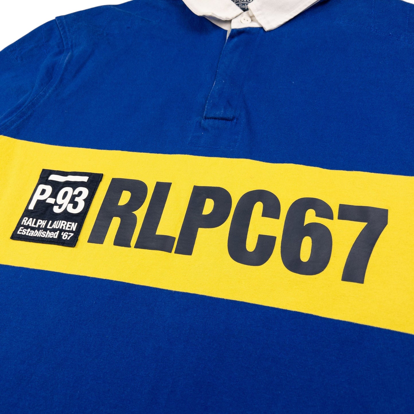 Vintage Polo Ralph Lauren P-93 RLPC67 Q Zip Polo Shirt Size XL