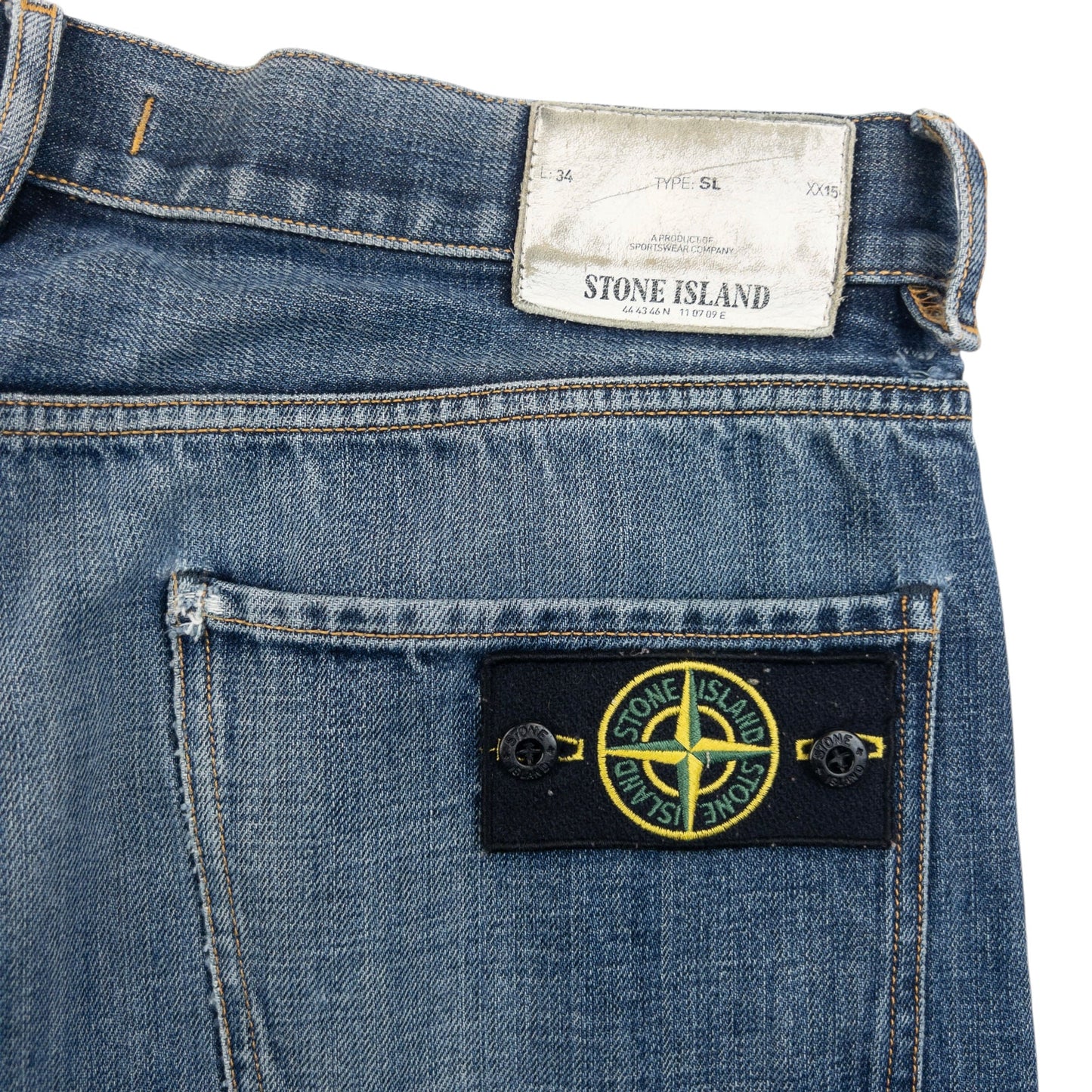 Vintage 2010 Stone Island Denim Jeans Size W34 | W34, Blue