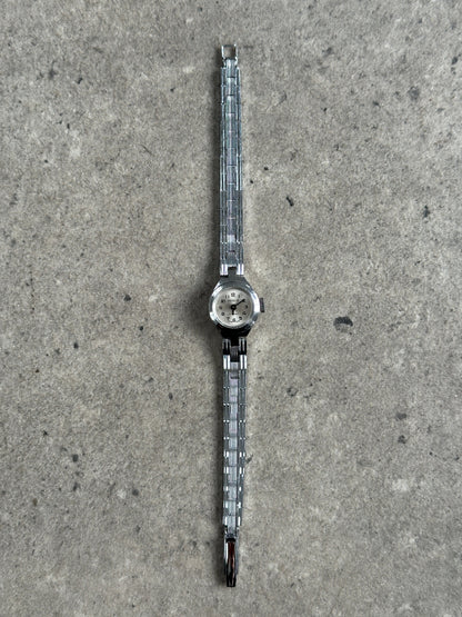 Regus 1970s Swiss Silver ToneJewel Mechanical Watch