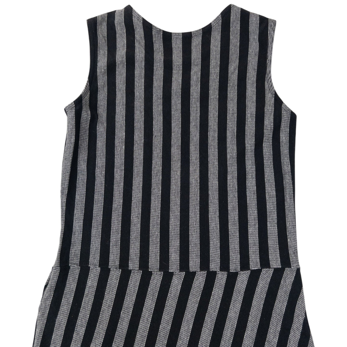 Vintage 90s Yohji Yamamoto Striped Maxi Dress Womens Size M | Medium, Black