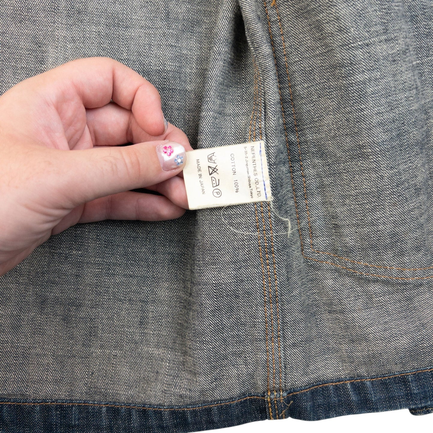 Vintage 90s Needles Button Up Denim Jacket Size XS | XS, Blue