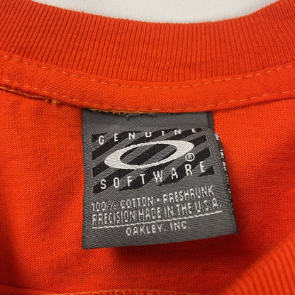 Vintage Oakley Software T-Shirt, Size Large | Large, Orange