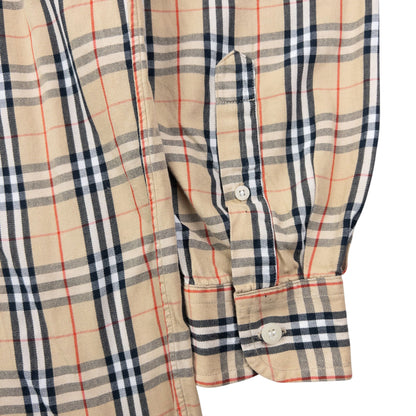 Vintage 2000s Burberry Nova Check Long Sleeve Button Up Shirt Size M | Medium, Multicoloured