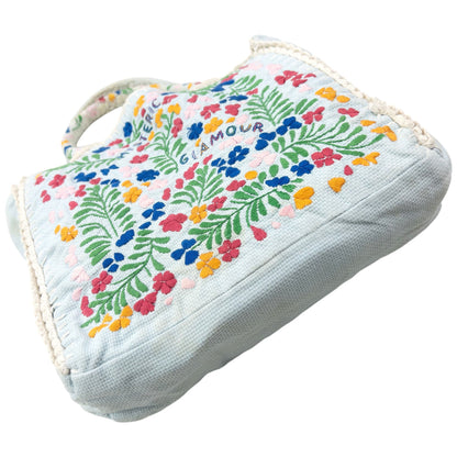 Vintage 90s Hysteric Glamour Embroidered Floral Handbag | O/S, Red