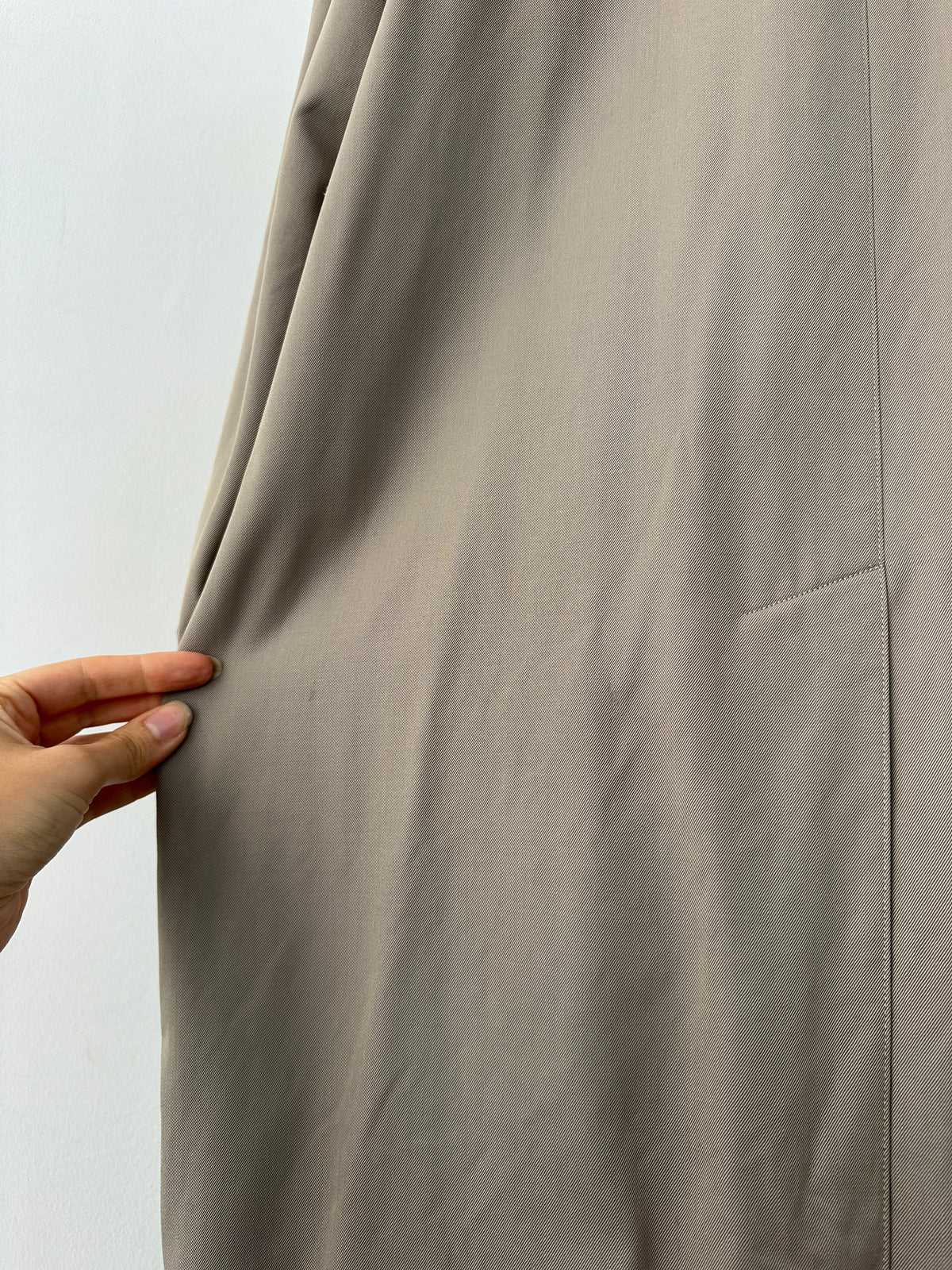 Burberry 1990s Pure Tasmania Wool High Neck Trench - L