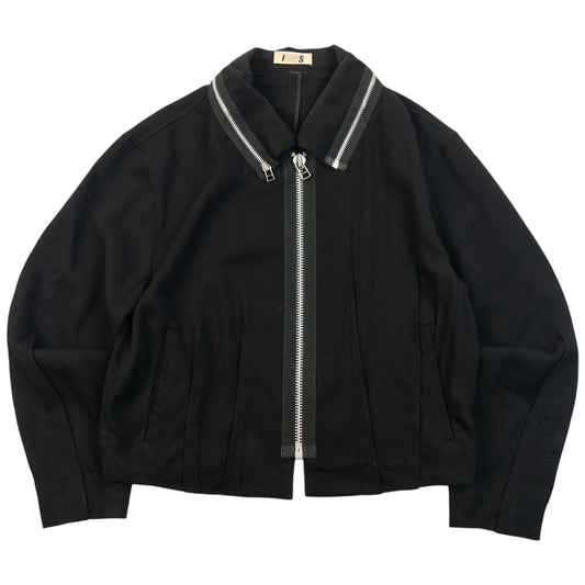 Vintage 80s Issey Miyake I.S. Zip Up Jacket Womens Size M | Medium, Black