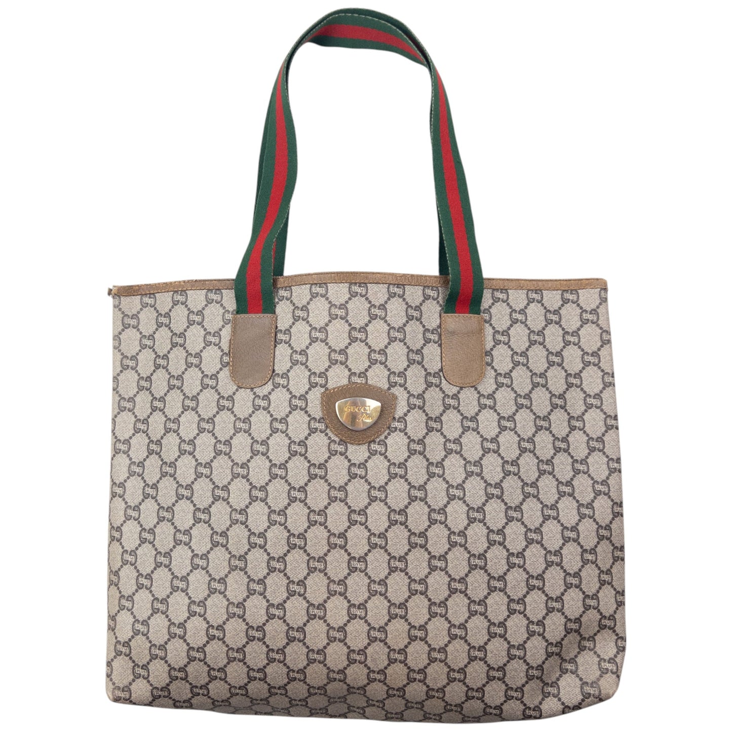 Vintage 80s Gucci Plus Monogram Shoulder Bag