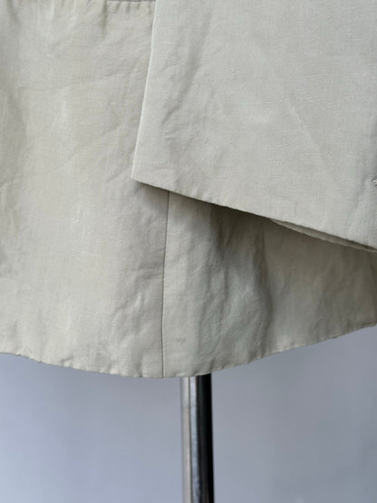 Emporio Armani 1990s Linen Single Breasted Blazer - M