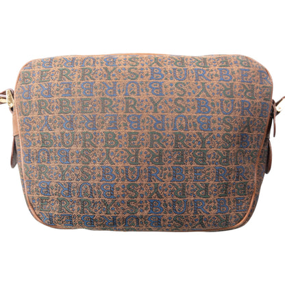 Vintage 90s Burberry Monogram Crossbody Bag | O/S, Brown