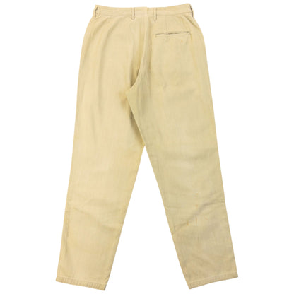 Vintage 90s Yohji Yamamoto Trousers Size W25 | W25, Beige