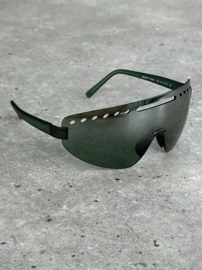 DKNY 2000s Rimless Shield Sunglasses