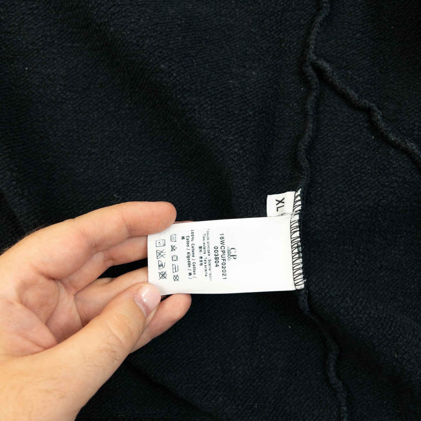 Vintage CP Company Goggle Hood Zip Up Hoodie Size L | Large, Black