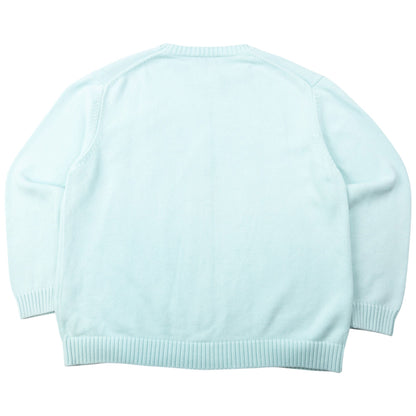 Vintage 2000s YSL Yves Saint Laurent Knit Jumper Size L | Large, Blue