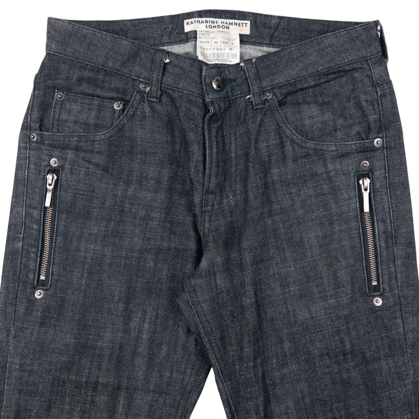 Vintage Katharine Hamnett Cropped Denim Jeans Size W29 | W29, Black