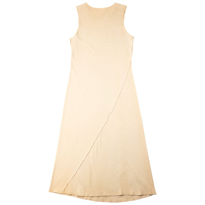 Vintage 90s Issey Miyake I.S. Sleeveless Dress Womens Size L | Large, Beige