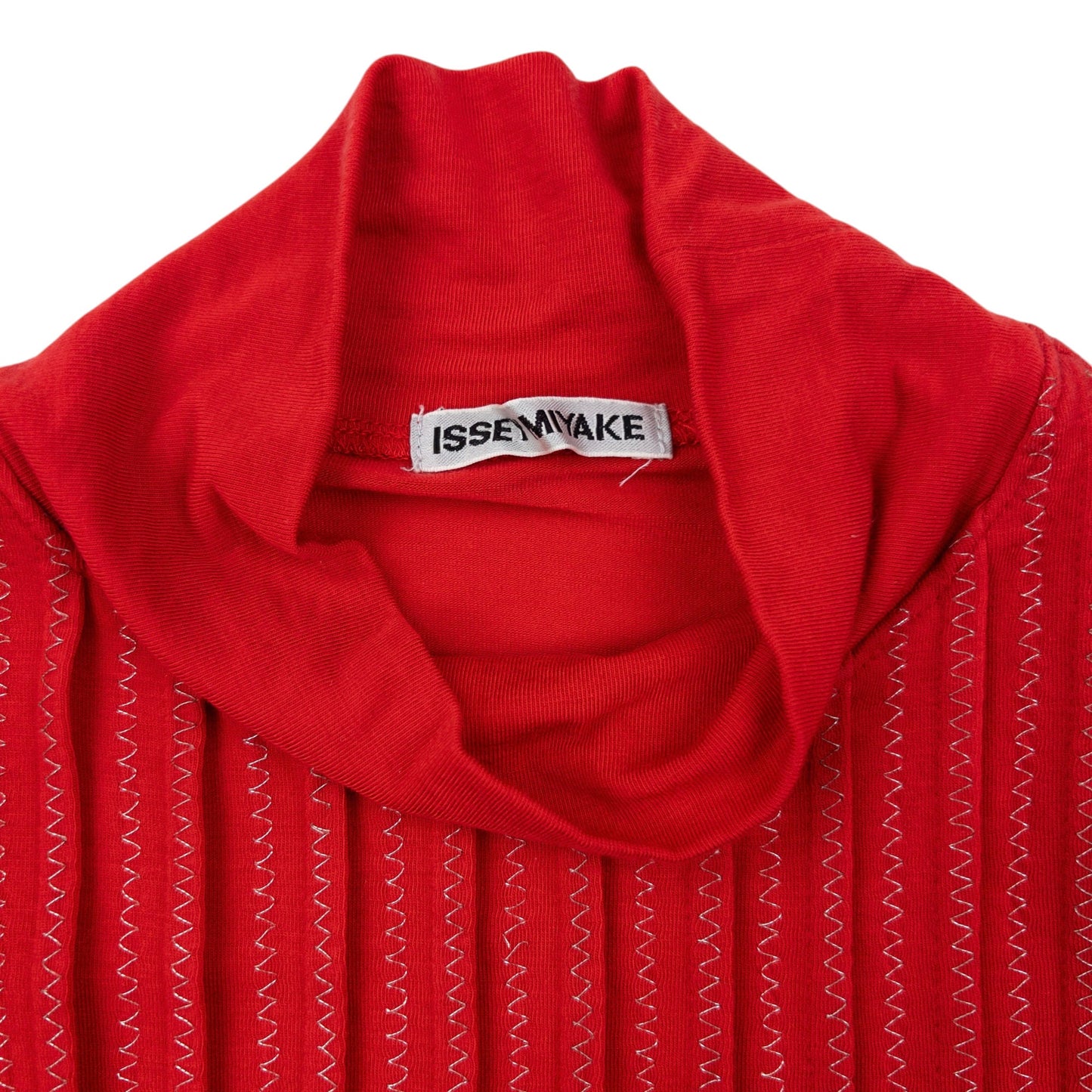 Vintage 2000s Issey Miyake Pleated Long Sleeve Turtleneck T Shirt Womens Size M