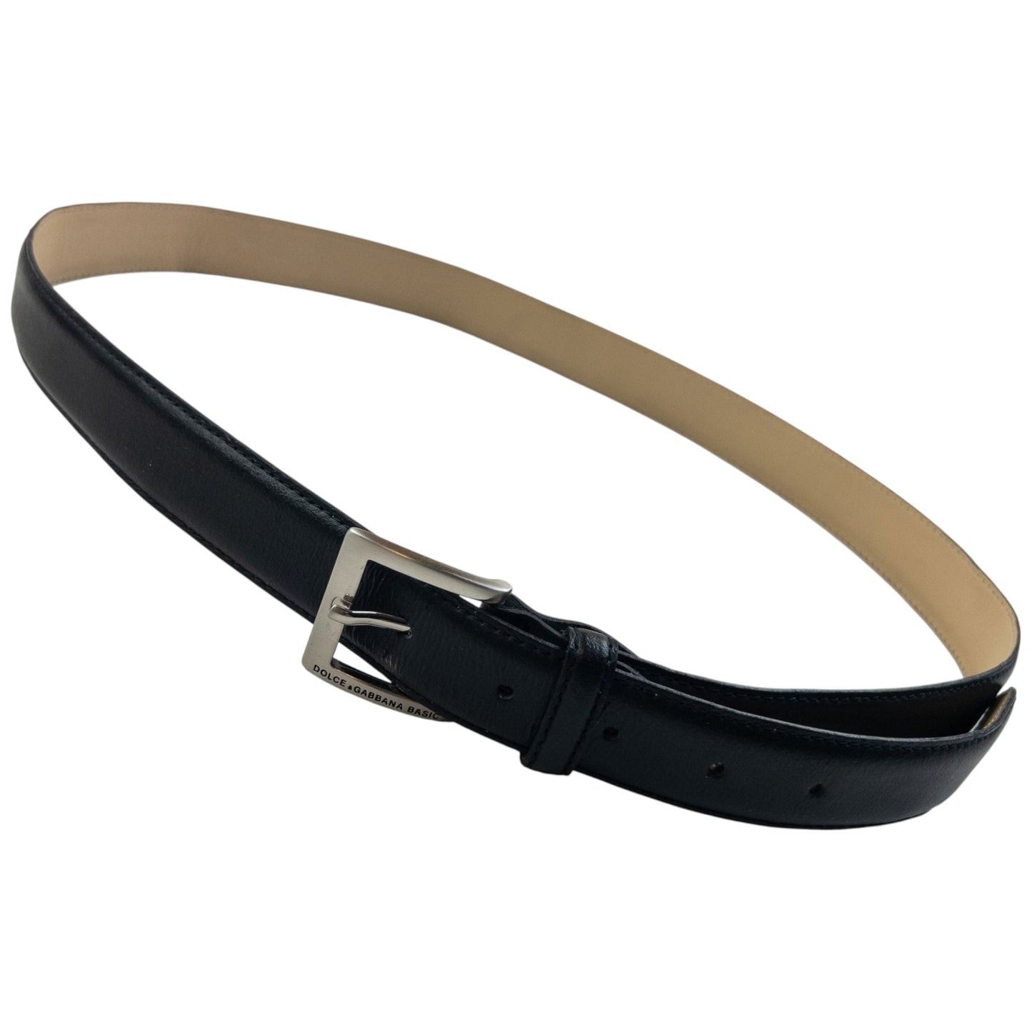 Vintage 2000s Dolce & Gabbana Leather Belt Size XL | O/S, Black
